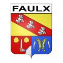 Faulx 54 ville sticker blason écusson autocollant adhésif