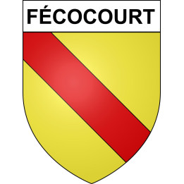 Fécocourt 54 ville sticker blason écusson autocollant adhésif