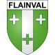 Flainval 54 ville sticker blason écusson autocollant adhésif