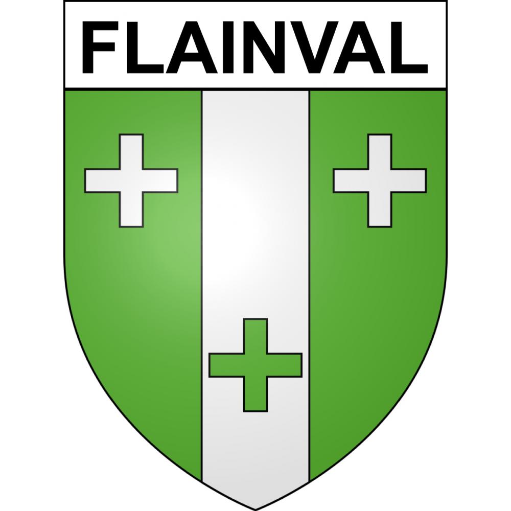 Flainval 54 ville sticker blason écusson autocollant adhésif
