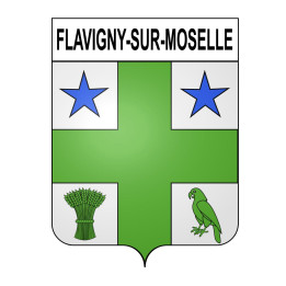 Pegatinas escudo de armas de Flavigny-sur-Moselle adhesivo de la etiqueta engomada