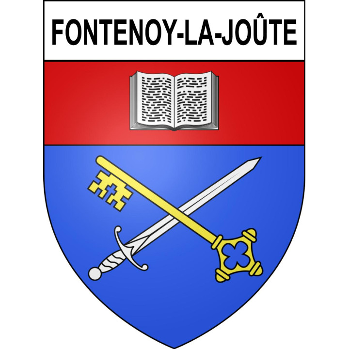 Fontenoy-la-Joûte 54 ville sticker blason écusson autocollant adhésif