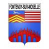 Fontenoy-sur-Moselle 54 ville sticker blason écusson autocollant adhésif