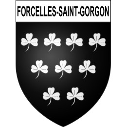 Forcelles-Saint-Gorgon Sticker wappen, gelsenkirchen, augsburg, klebender aufkleber