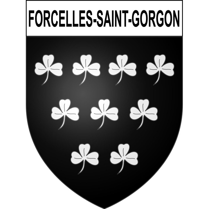 Forcelles-Saint-Gorgon Sticker wappen, gelsenkirchen, augsburg, klebender aufkleber