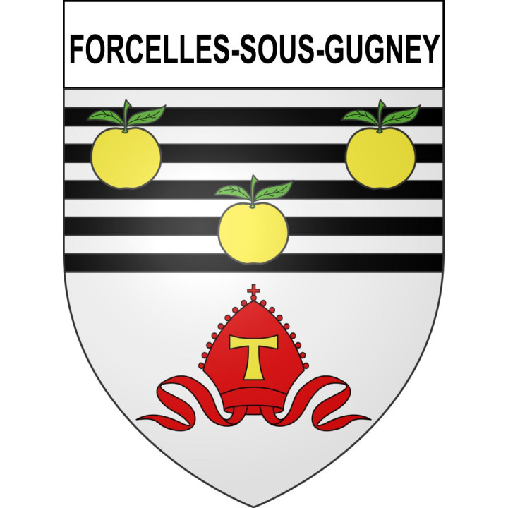 Forcelles-sous-Gugney 54 ville sticker blason écusson autocollant adhésif