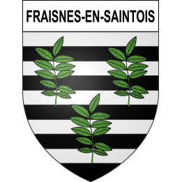 Pegatinas escudo de armas de Fraisnes-en-Saintois adhesivo de la etiqueta engomada