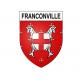 Stickers coat of arms Franconville adhesive sticker