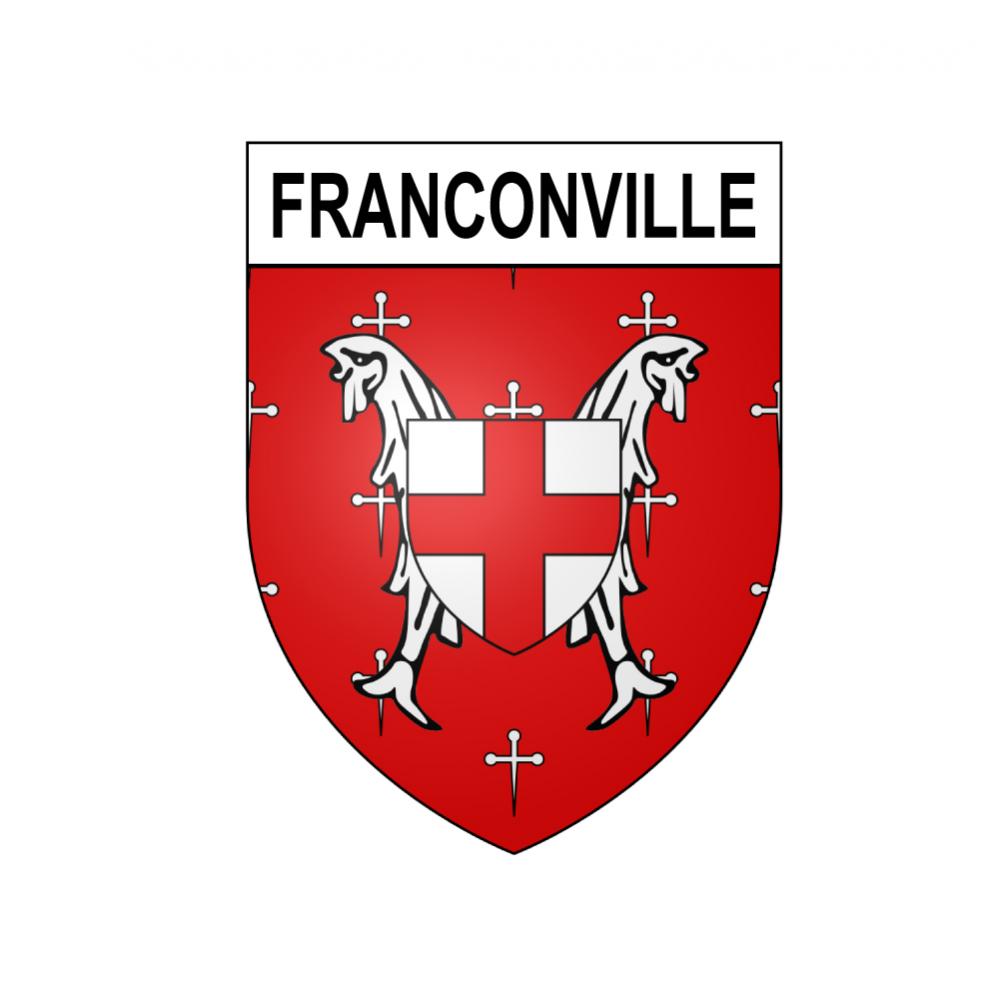 Stickers coat of arms Franconville adhesive sticker