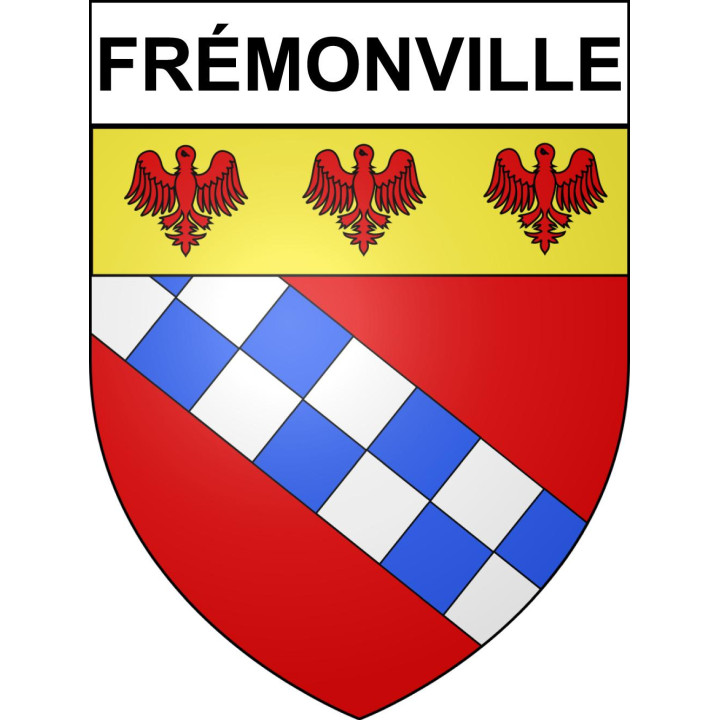 Frémonville 54 ville sticker blason écusson autocollant adhésif