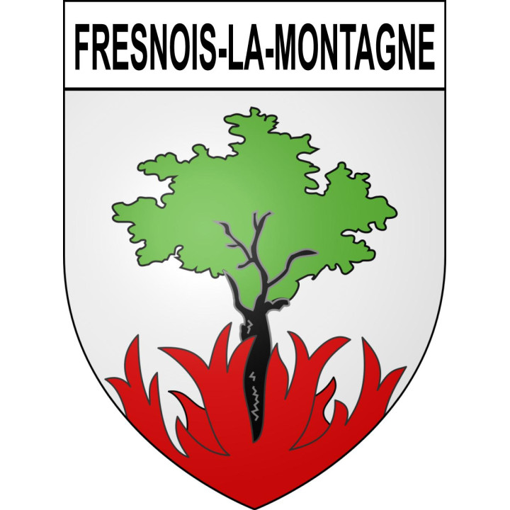 Fresnois-la-Montagne 54 ville sticker blason écusson autocollant adhésif