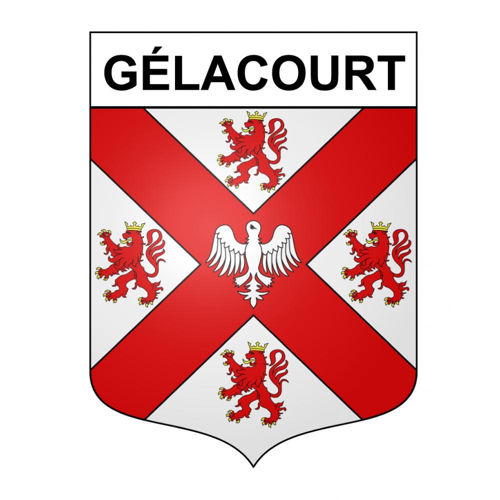 Gélacourt 54 ville sticker blason écusson autocollant adhésif