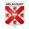 Gélacourt Sticker wappen, gelsenkirchen, augsburg, klebender aufkleber