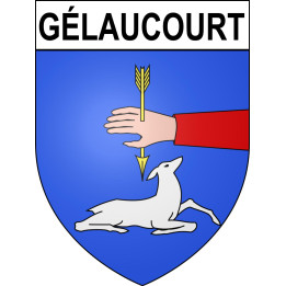 Gélaucourt Sticker wappen, gelsenkirchen, augsburg, klebender aufkleber