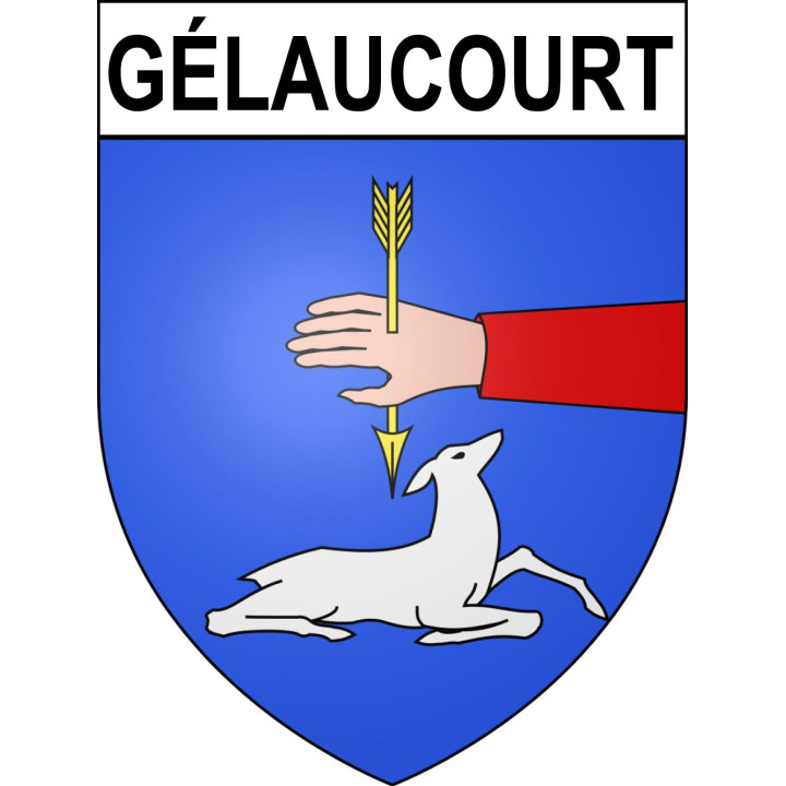 Stickers coat of arms Gélaucourt adhesive sticker