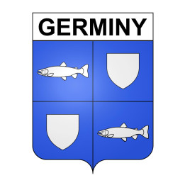 Germiny Sticker wappen, gelsenkirchen, augsburg, klebender aufkleber