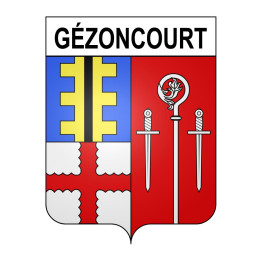 Stickers coat of arms Gézoncourt adhesive sticker