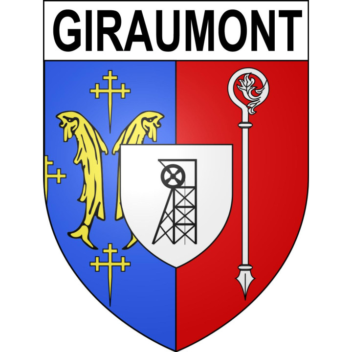 Giraumont 54 ville sticker blason écusson autocollant adhésif