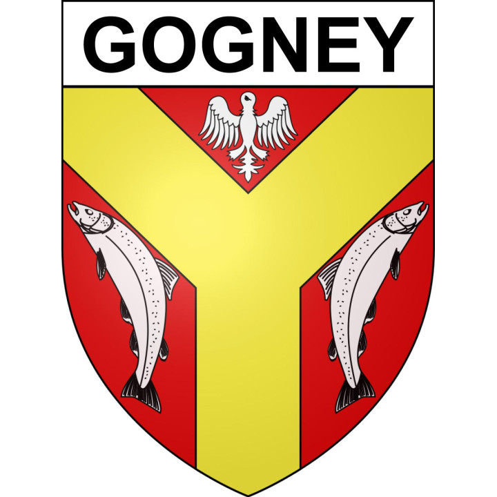 Pegatinas escudo de armas de Gogney adhesivo de la etiqueta engomada
