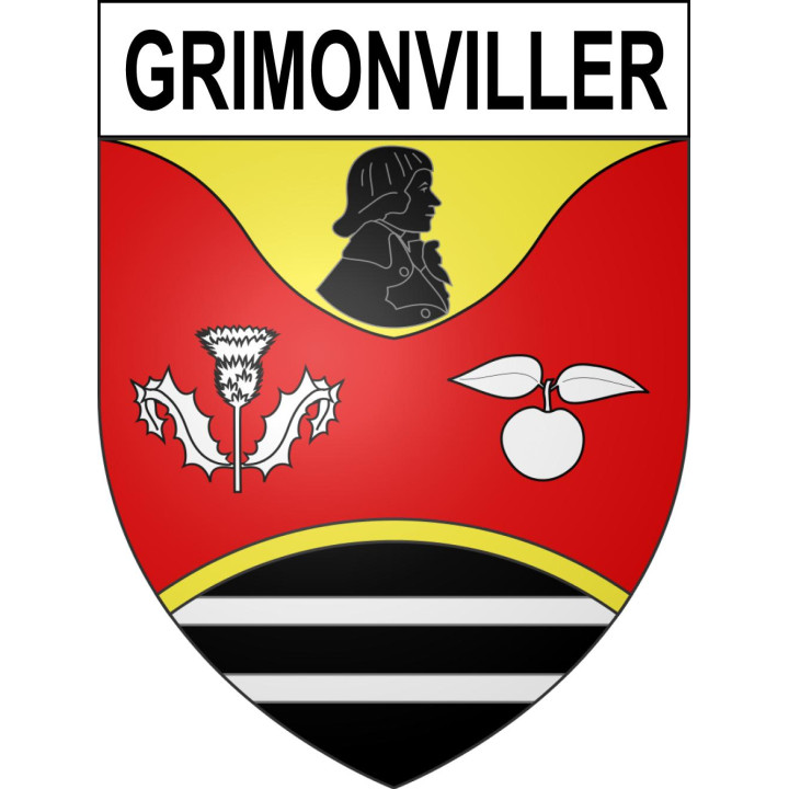 Stickers coat of arms Grimonviller adhesive sticker