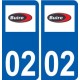 02  Buire logo ville autocollant plaque sticker