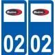 02  Buire logo ville autocollant plaque sticker