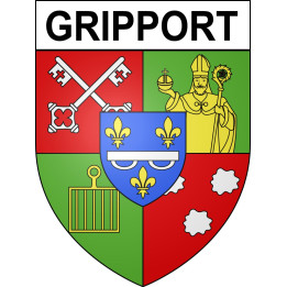 Pegatinas escudo de armas de Gripport adhesivo de la etiqueta engomada