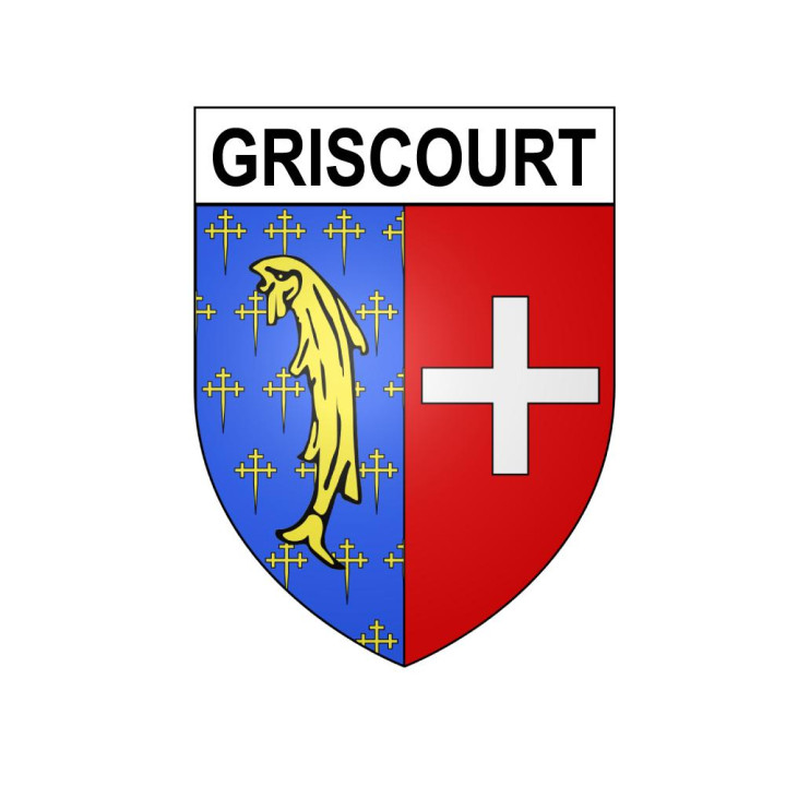 Griscourt Sticker wappen, gelsenkirchen, augsburg, klebender aufkleber