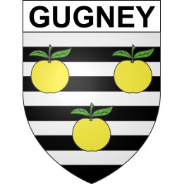 Pegatinas escudo de armas de Gugney adhesivo de la etiqueta engomada