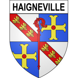 Pegatinas escudo de armas de Haigneville adhesivo de la etiqueta engomada