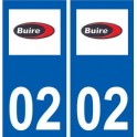 02  Buire logo ville autocollant plaque sticker