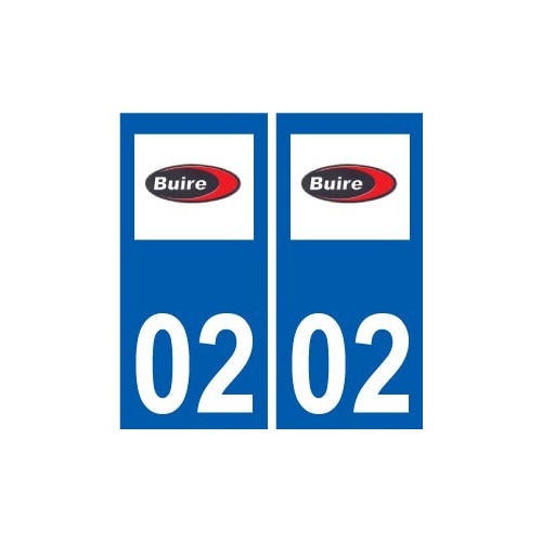 02  Buire logo ville autocollant plaque sticker
