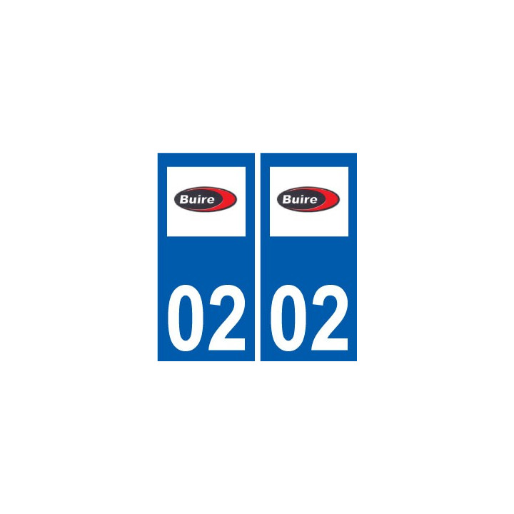 02  Buire logo ville autocollant plaque sticker