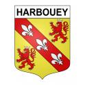 Pegatinas escudo de armas de Harbouey adhesivo de la etiqueta engomada