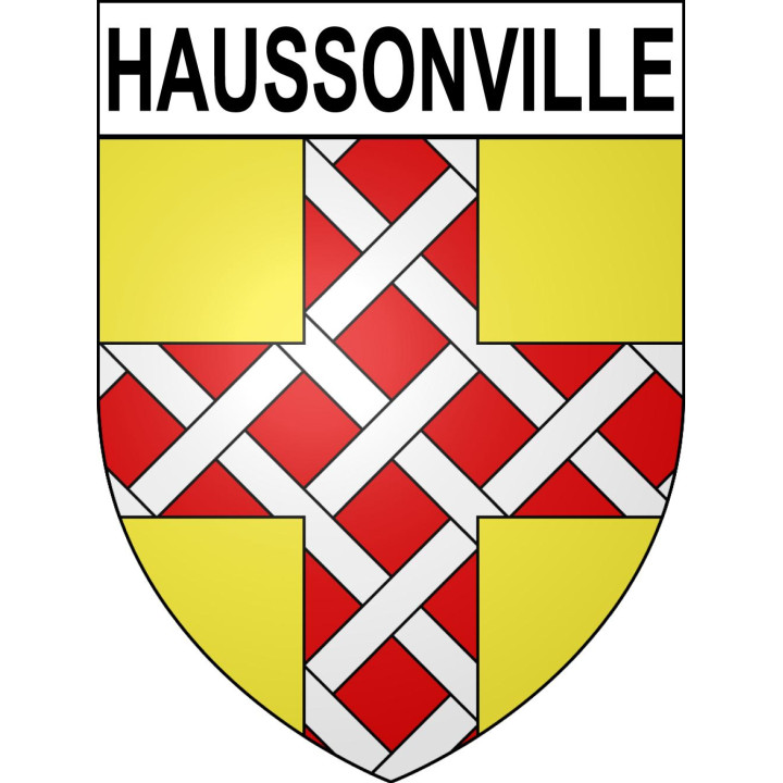 Haussonville 54 ville sticker blason écusson autocollant adhésif