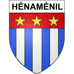 Hénaménil Sticker wappen, gelsenkirchen, augsburg, klebender aufkleber