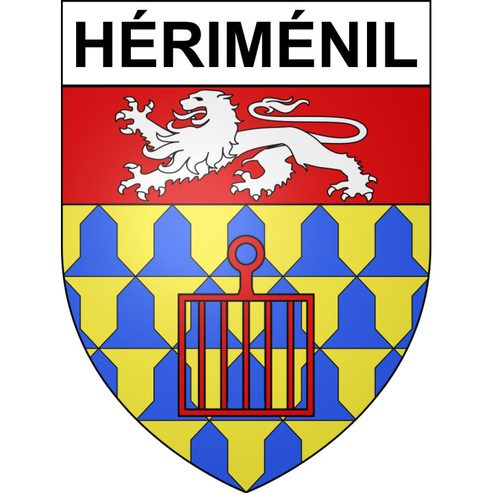 Hériménil Sticker wappen, gelsenkirchen, augsburg, klebender aufkleber