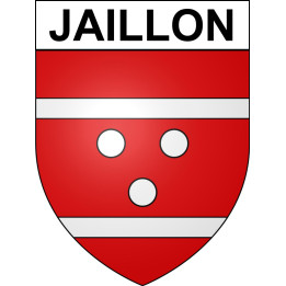 Pegatinas escudo de armas de Jaillon adhesivo de la etiqueta engomada