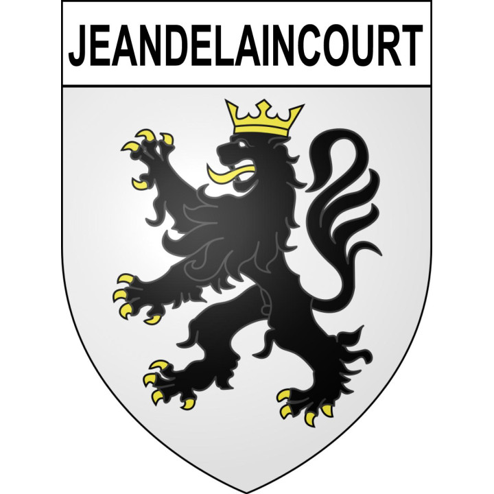 Jeandelaincourt Sticker wappen, gelsenkirchen, augsburg, klebender aufkleber