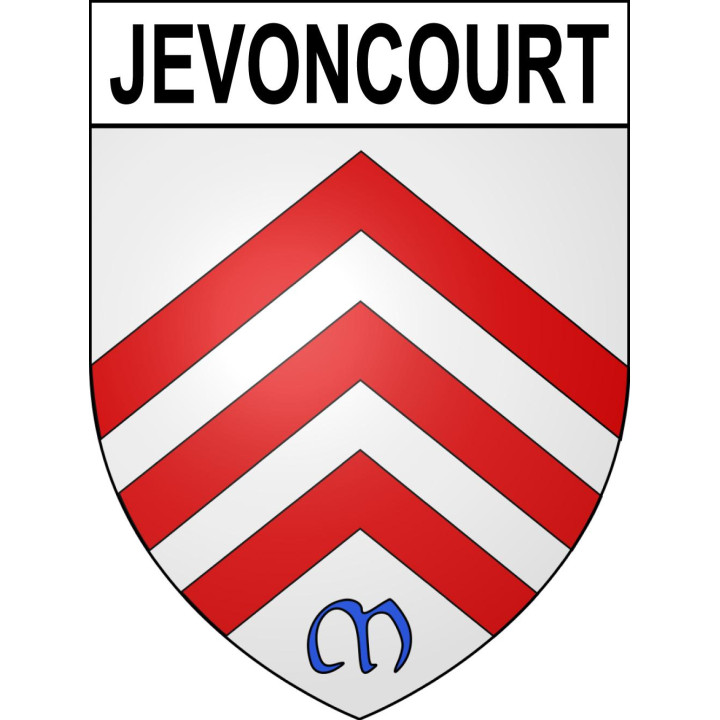 Jevoncourt Sticker wappen, gelsenkirchen, augsburg, klebender aufkleber