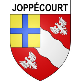 Pegatinas escudo de armas de Joppécourt adhesivo de la etiqueta engomada