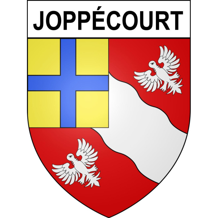 Joppécourt Sticker wappen, gelsenkirchen, augsburg, klebender aufkleber