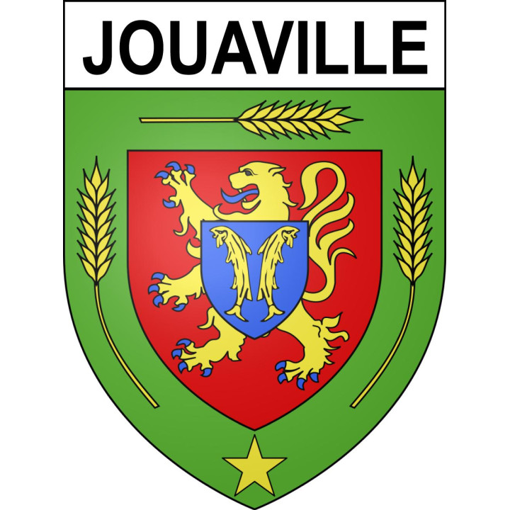 Jouaville 54 ville sticker blason écusson autocollant adhésif