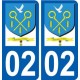 02 Brancourt-le-Grand logo ville autocollant plaque sticker
