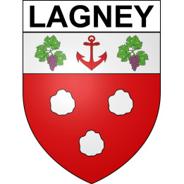 Lagney Sticker wappen, gelsenkirchen, augsburg, klebender aufkleber