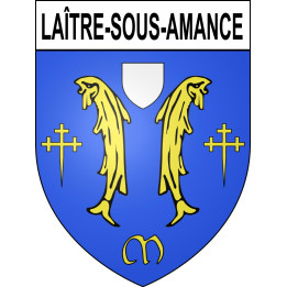 Laître-sous-Amance Sticker wappen, gelsenkirchen, augsburg, klebender aufkleber