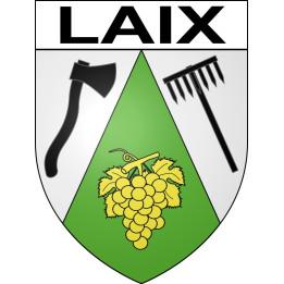 Laix 54 ville sticker blason écusson autocollant adhésif
