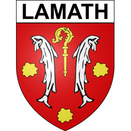 Lamath Sticker wappen, gelsenkirchen, augsburg, klebender aufkleber