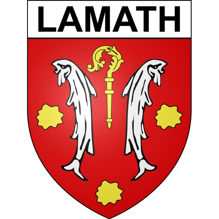 Lamath Sticker wappen, gelsenkirchen, augsburg, klebender aufkleber