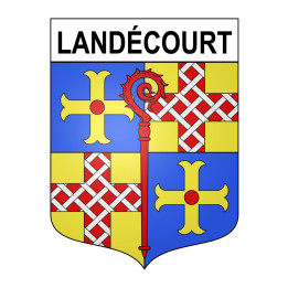 Landécourt 54 ville sticker blason écusson autocollant adhésif